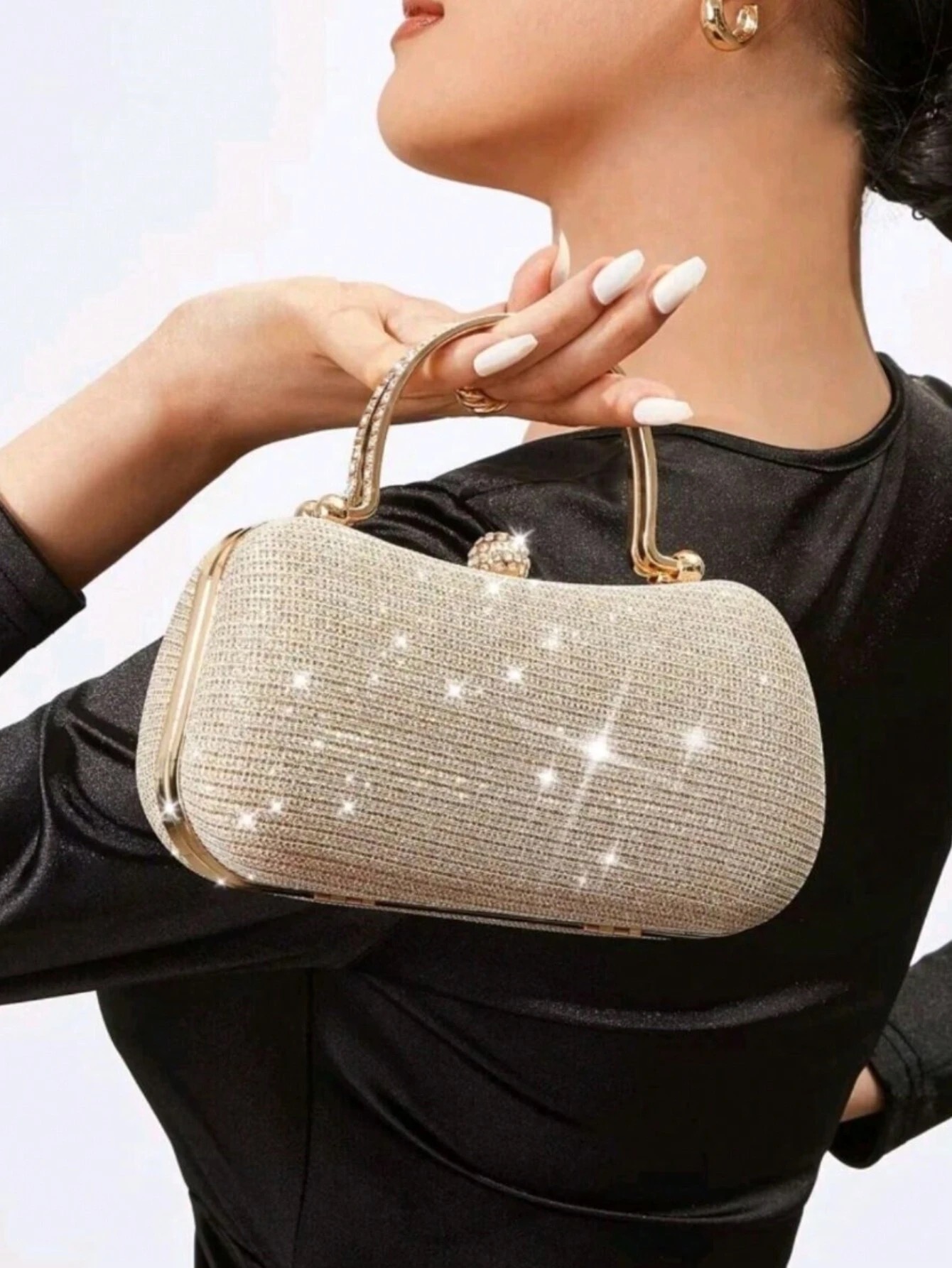 Bolso dorado efecto barco