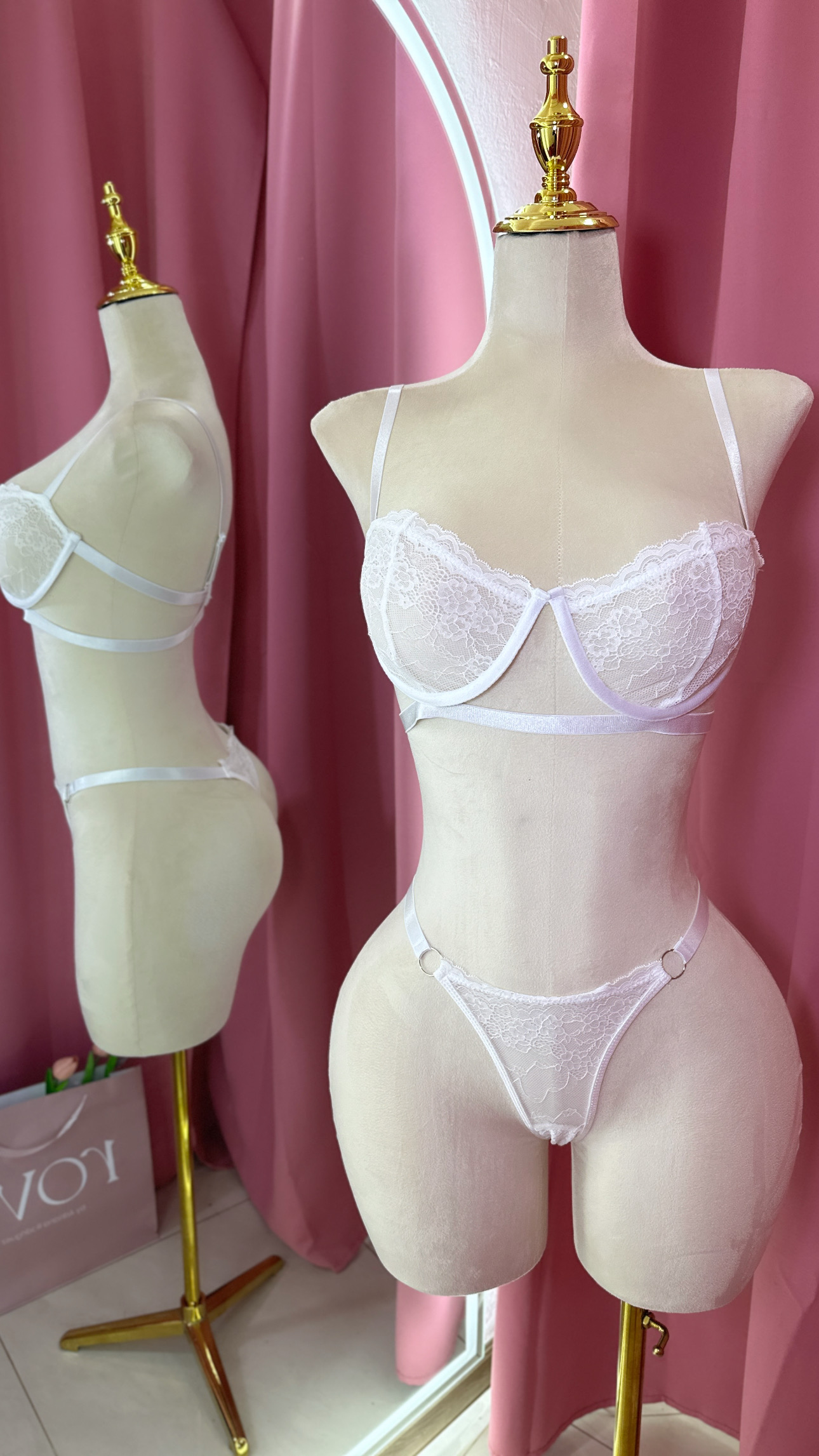 Lencería - Blanca 2 piezas