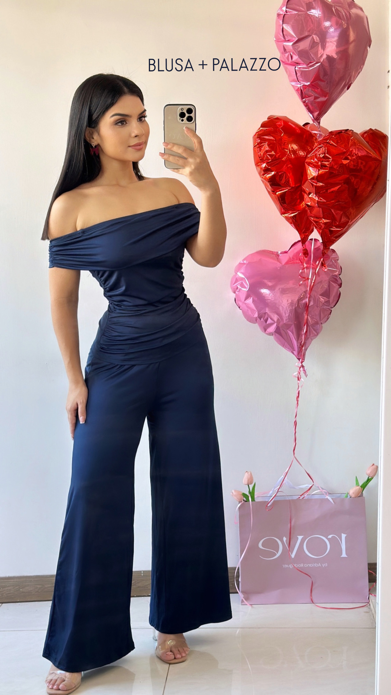 Conjunto Blus + Pant - Azul oscuro