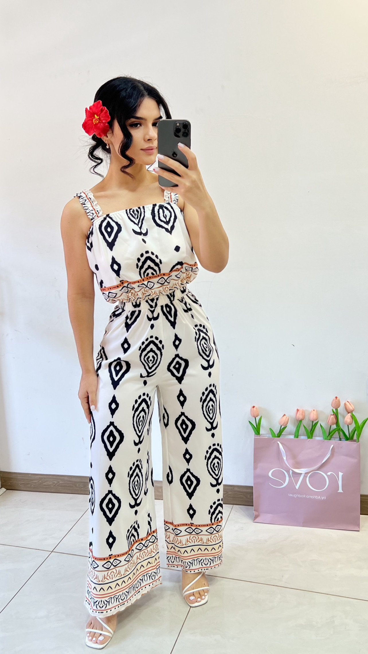 Jumpsuit de verano - Crema