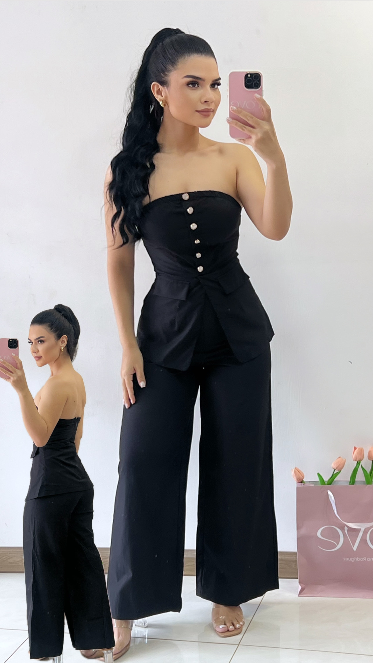 Conjunto de botones + pantalón