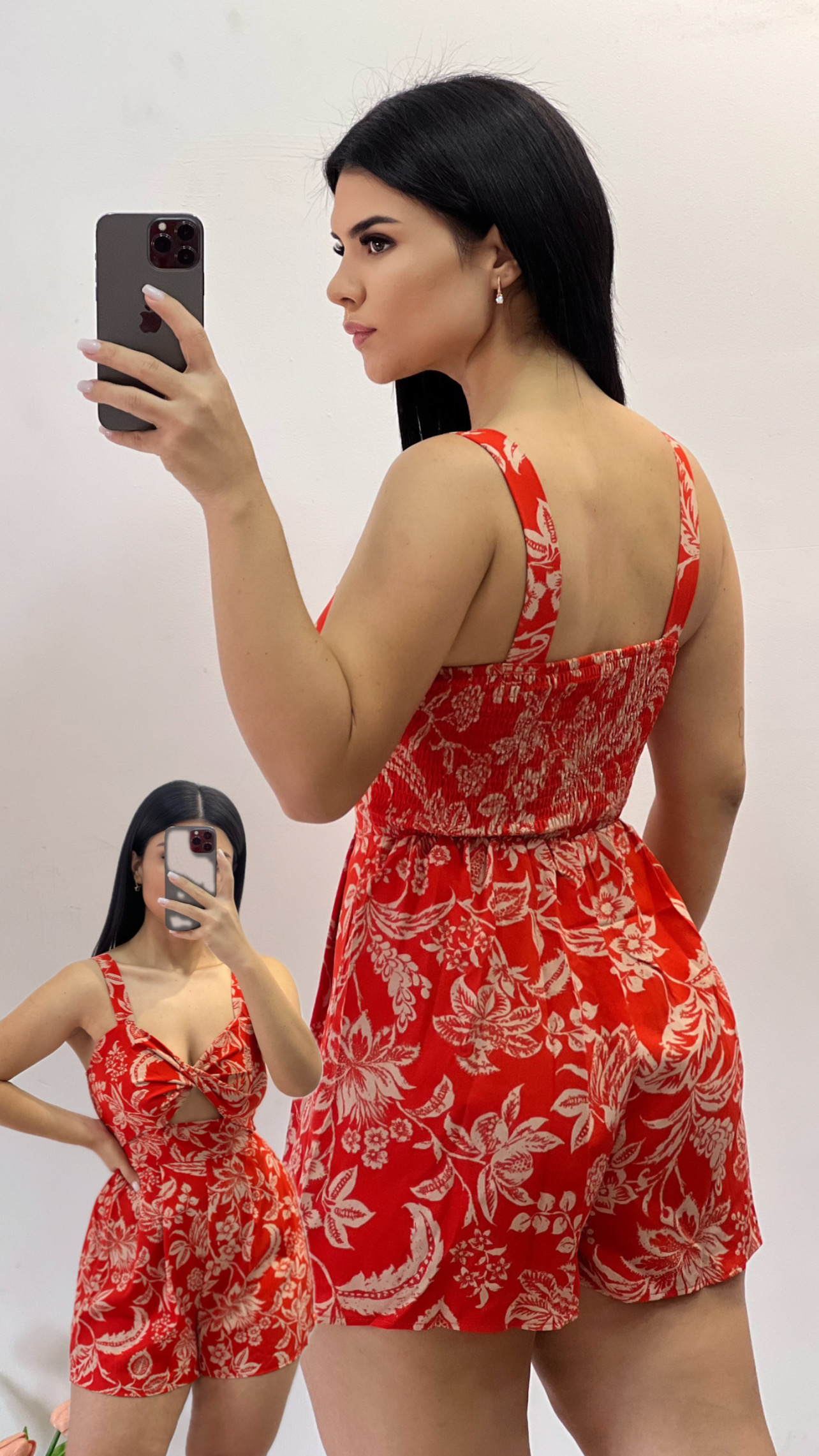 Romper estampado naranja