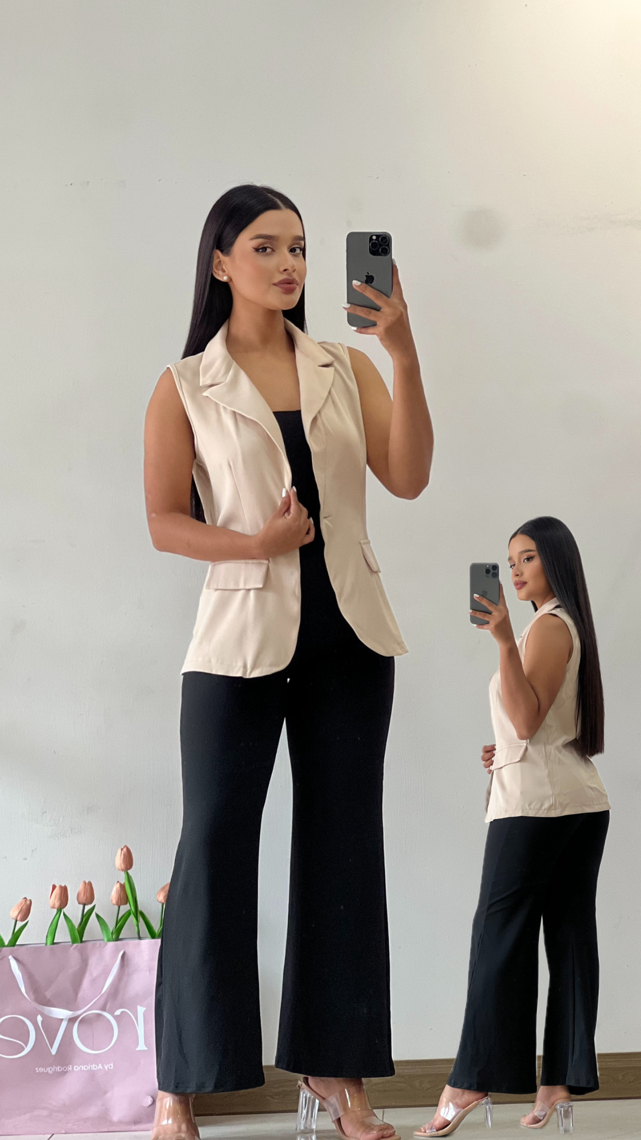 Chaleco de vestir - Crema