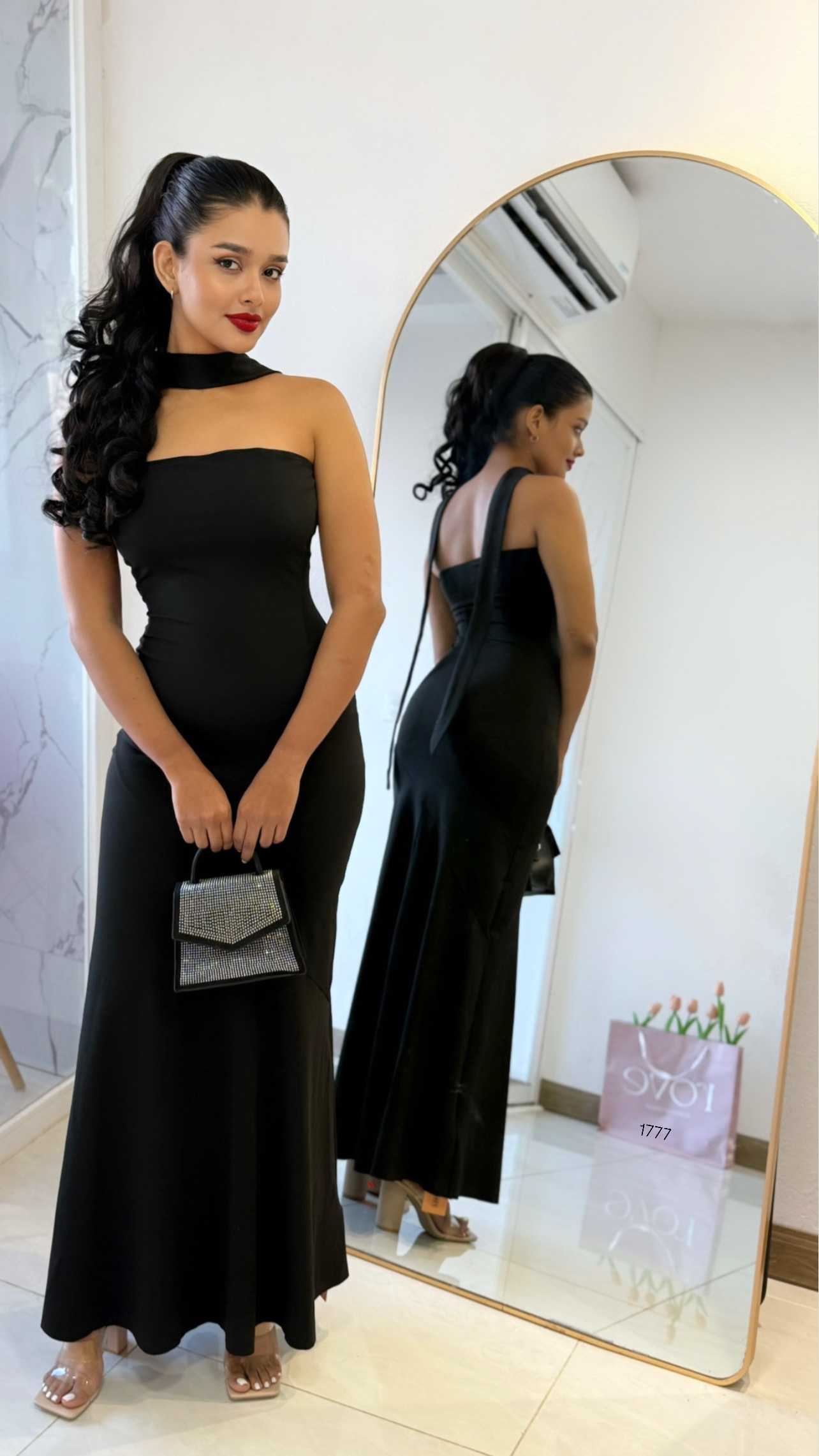 Vestido de gala negro