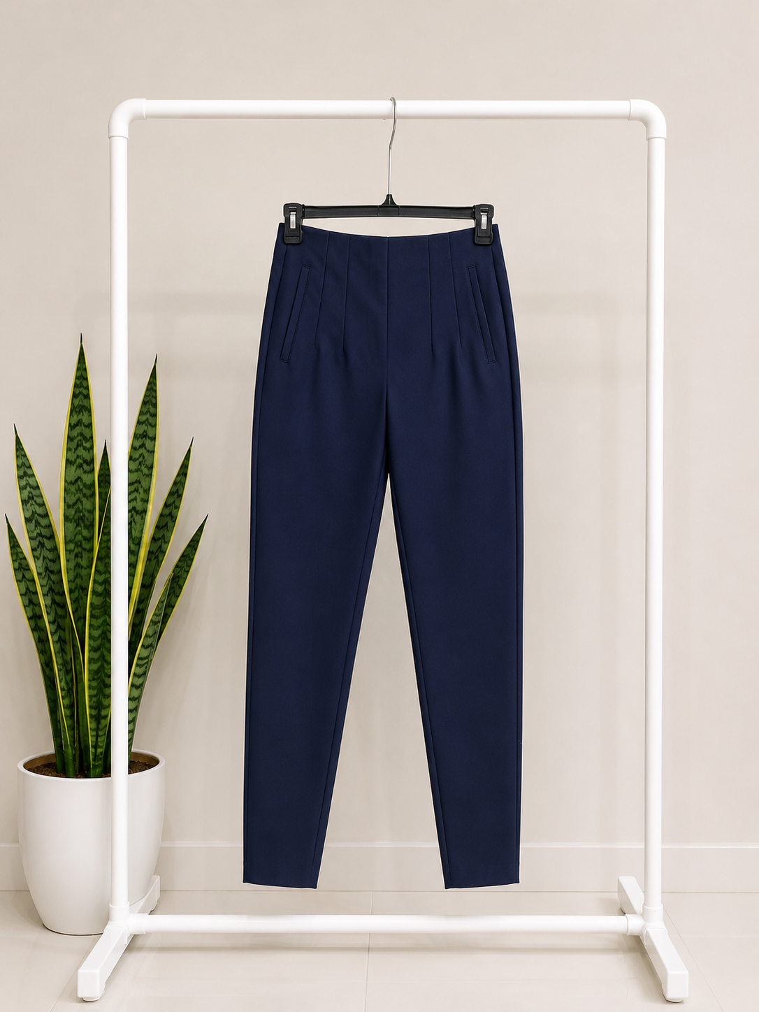 Pantalón estilo Pinza - Azul Oscuro - Talla 9/10