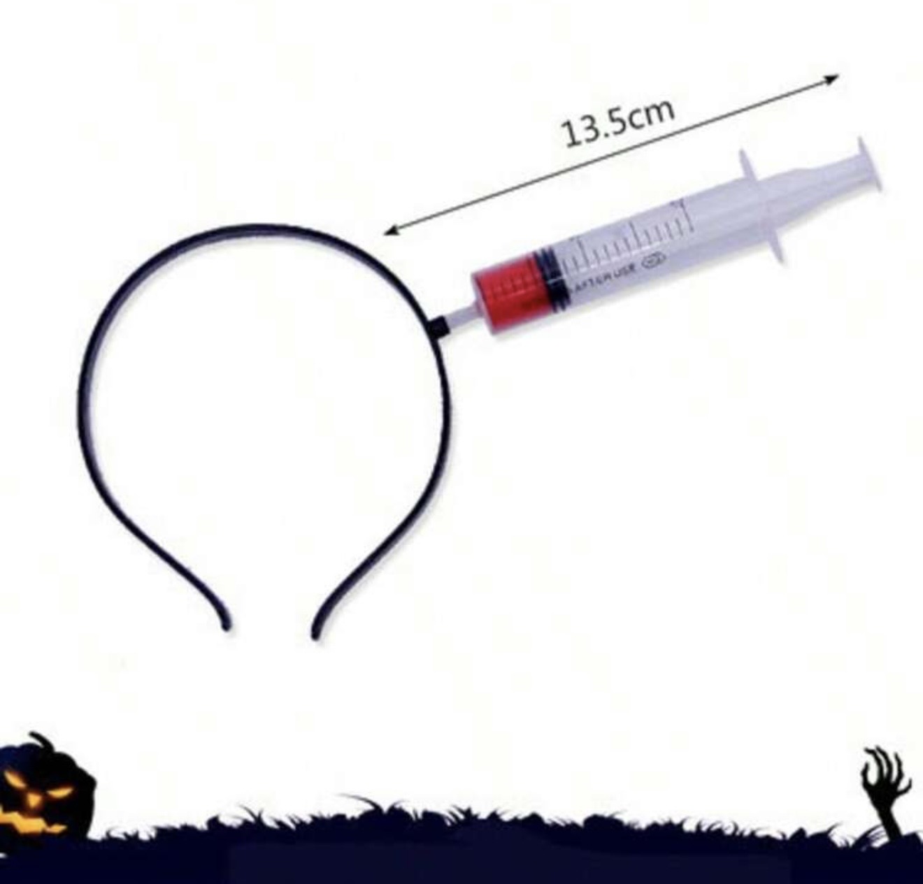 Diadema de jeringa